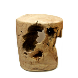 Stolik podręczny kawowy z kawałka korzenia drewno TEAK 40x40cm